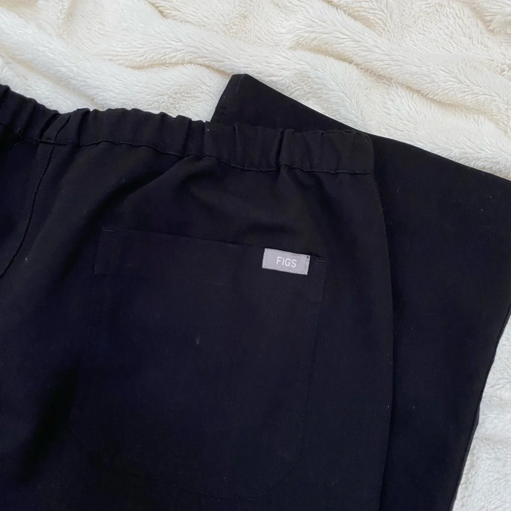Figs Pisco Basic men's Scrub Pants Sz M Tall black